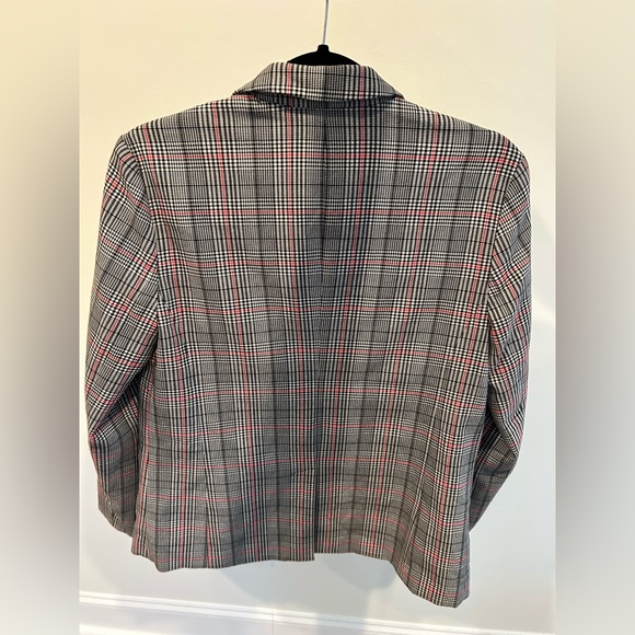 Gap black and red plaid blazer - Picture 3 of 4
